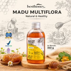 best honey madu multiflora original 350gr madu asli murni alami