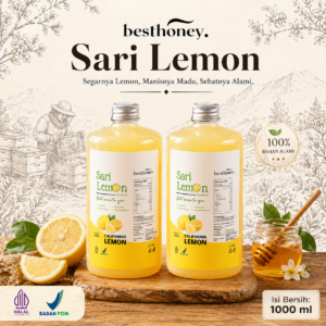 best honey sari lemon asli organik 250ml 1000ml