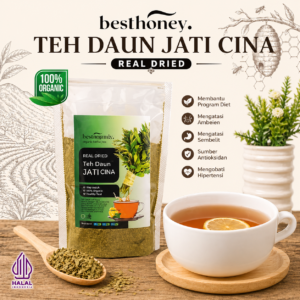 best honey teh diet daun jati cina organik asli 50gr dan 100gr